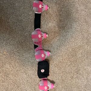 Pink Hydration Belt with Bottles